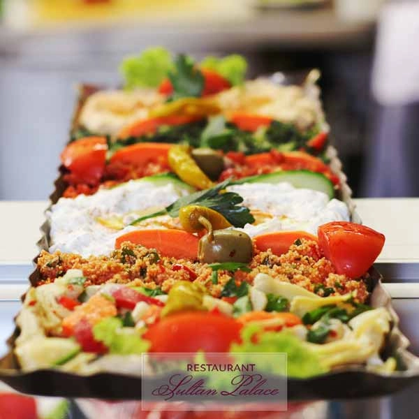 Sultan Palace Catering-Spezialitäten Beilagen